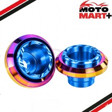 Motomart+ Bajaj Pulsar NS125 Mavi Metal Teker Koruma Takozu 2 Adet MR0345