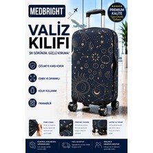 Medbright Valiz Kılıfı Bavul Kılıfı Likralı Esnek Kumaş ve Dayanıklı Valiz Kılıfı