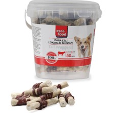 Esca Food Dana Etli Lokmalık Munchy 6 Santimetre 6 Gram 50'li Köpek Ödül Maması