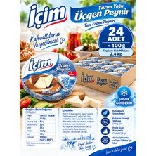 İçim Üçgen Peynir Y. Yağlı 100 GRX24 Adet
