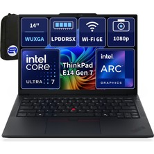 Lenovo Thinkpad E14 21U2007NTXEP1 ULTRA7-256V 16GBRAM 512GBSSD 14'' Wuxga WIN11 Pro + Elektropasaj Çanta