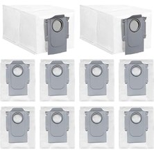 Aydogan's Roborock ile Uyumlu S8 Plus/s8 Pro Ultra/s7 Max Ultra/s7 Maxv Ultra/s7 Pro Ultra/q7 Plus/q7 Max/q7 Max Plus/q5 ve Q8 Robot Süpürge Uyumlu Toz Çöp Torbası Yedek Parça Seti-10 Adet