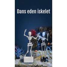Alpin Dans Eden Iskelet Akvaryum Süsü - Baloncuklarla Hareket Eden Eğlenceli Akvaryum Dekorasyonu