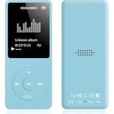 Aydogan's Tastech 8gb Hafiza Kartli Bluetoothlu Mp3 Çalar Ses Kayit Fm Radio Dahili Hoparlör Ekranli Müzik Çalar Mavi