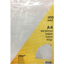 Umur Parşömen Kağıdı A4 60GR 100LÜ Kareli Kağıt