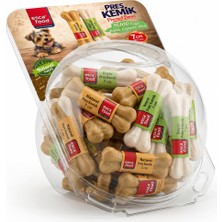 Esca Food Fanus Beyaz-Naturel Pres Kemikler 7 cm 50'li Köpek Ödül Maması