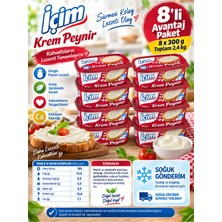 İçim Krem Peynir 300GR x 8 Adet