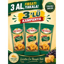 President Marble Cheddar 220GR 3'lü