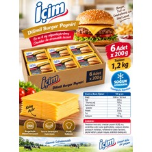İçim Dilimli Burger Peyniri 200GR x 6 Adet