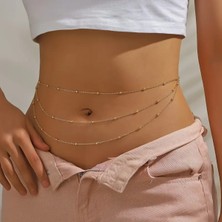 Mupte Jewelry El Yapımı Toplu Bel Zinciri Göbek Kolyesi