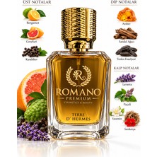 Romano Terre D' Hermes 50 ml Kadın Parfüm Kalıcı Yüksek Esans Unisex Gün Boyu Canlılık
