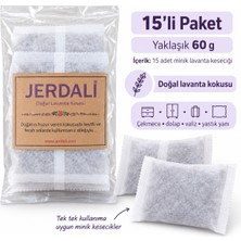 15 Adet Dolu Lavanta Kesesi - Dolap Çekmece Küçük Alanlar Için Doğal Ekonomik Koku Poşetleri Toplam 60 gr