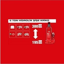 Aydogan's Atsk 5 Ton Hidrolik Şişe Kriko - A1201003
