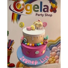 Ogela Party Dondurmalı Maket Pasta - Maket Pasta - Fotoğraf Çekim Dekoru - Konsept Pasta