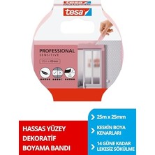 Aydogan's Tesa Profesyonel Maskeleme Bandı, Hassas Yüzeyler Için, Keskin Kenar Boya Bandı, 25MX25MM