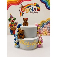 Ogela Party Ikiz Bebek Doğum Günü Pastası - Maket Pasta - Konsept Pasta - Fotoğraf Çekim Dekoru