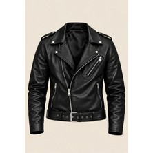 Velmora Leather Hakiki Erkek Deri Ceket Astarlı-Kemerli