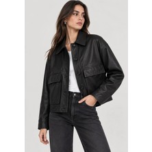 Velmora Leather Hakiki Deri Kadın Ceketi Yeni Tasarım-Rahat Giyim