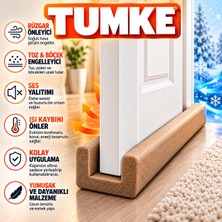 TUMKE Kapı Altı Rüzgar Önleyici 4 Adet – U Tipi Kapı Altı Süngeri, Ses Isı Toz ve Böcek Engelleyici Yalıtım Izolasyon Bandıt