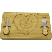 Marsilyan Kalpli Bıçak Sağ-Solahşap Bambu Kahvaltı Peynir Sunum Pano2 Bıçak=ahşap SAP19X29CM-1.5CM Bx4
