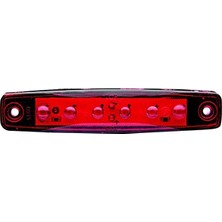 Marsilyan Kırmızı Parmak LED Dorse Lamba 6 Ledli 12-24V