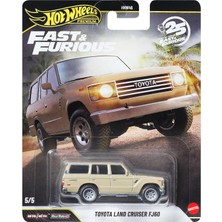 Happy Trend Wheels Premium Fast & Furious Toyota Land Cruiser FJ60, Die-Cast Model, JHW76 - HNW46 1:64 Ölçek, Koleksiyon Arabası
