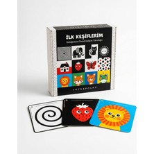 Happy Trend Keşiflerim Görsel Gelişim Rehberi | 3 Dönem Bebek Zeka Kartları + Montessori Mobil | 0-12 Ay | Bebek Zeka Kartı | Tummy Time