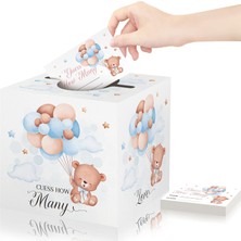 Happy Trend 25 Bebek Duş Kartı, Kutulu Bebek Partisi Oyun Kartları,