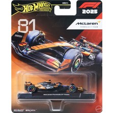 Hot Wheels Premium 1/64 - 2025 Formula 1 - #81 Mclaren Formula 1 Team - JDK81