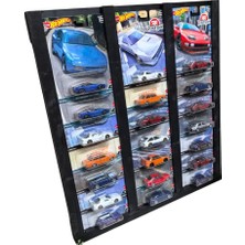 Happy Trend Kart Sergileme Standı, Kartonet Doğal Ahşap Sergileme Vitrini, Oyuncak Araba Rafı