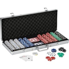 Happy Trend Çipli Alüminyum Taşıma Çantalı V.ı.p Poker Set + 2 Adet Poker Destesi (500'LÜ)