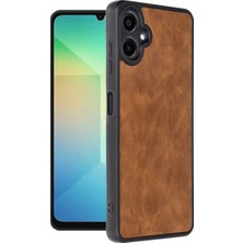 S'82 Samsung Galaxy A06 Uyumlu Kılıf Aras Deri Kapak - Taba