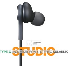 Str Store Akg Type-C Kulaklık, Samsung A72/A73/A53/M23/M33/S20/S21/S22/S23 Uyumlu, Siyah, Mikrofonlu L310KBKL102