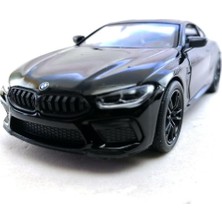 Happy Trend Bmw M8 Yarışması Siyah Kırmızı 5 "1:36 Ölçekli Döküm Metal Model Oyuncak Araba W/geri Çekilme Eylem
