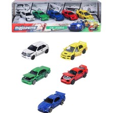 Happy Trend Jdm Leyends Giftpack 5 Araba, 5 Araba Seti (Honda, Nissan, Toyota, Mitsubishi), Metal, Ölçekli 1:64, 7,5 Cm, Serbest Tekerlek, Dekorlu Kutu, Resmi Lisanslı, 3 Yıl (8504105000)