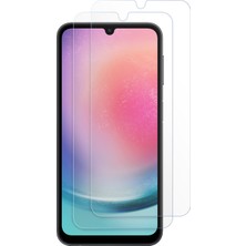 Caseonn Samsung Galaxy A24 Esnek Ultra Ince Nano Cam Ekran Koruyucu Şeffaf (2 Adet)