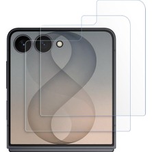 Caseonn Samsung Galaxy Z Flip 8 Esnek Ultra Ince Nano Cam Ekran Koruyucu Şeffaf (2 Adet)