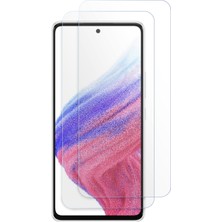 Caseonn Samsung Galaxy A53 Esnek Ultra Ince Nano Cam Ekran Koruyucu Şeffaf (2 Adet)