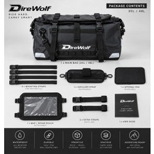 Direwolf 30L Su Geçirmez Motosiklet Kuyruk/arka Çantası – Çok Amaçlı & Sırt Çantası Kullanımlı