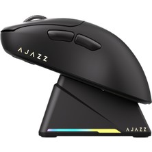 Ajazz AJ179 Apex 42000 Dpı Manyetik Şarj Istasyonu-Tft Ekranlı Mouse-Paw 3950 Sensör-8k Dongle AJ-179
