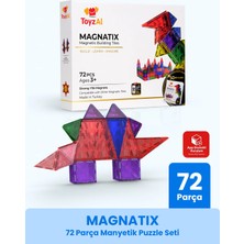 Toyzal Magnatix 72 Parça Manyetik Yapı Oyuncağı - Stem Eğitici Oyuncak - Mobil Uygulama Destekli - 3+ Yaş