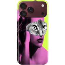 Senada iPhone 18 Pro Lansman Kılıf Desenli Baskılı Tpu Rubber Kapak Silikon Cat Face