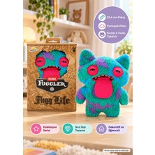 Toyfest Fuggler Fugg Life Squidge Mavi Turkuaz Mor Şapkalı Peluş Oyuncak - 22.5 cm