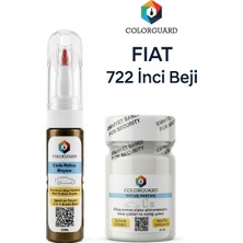 COLORGUARD FIAT 722 İnci Beji İğneli & Fırçalı Şişe Rötuş Boyası ve Rötuş Pastası Seti