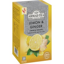 Ahmad Tea Limon Zencefil Bitki Çayı 40 gr *5'li