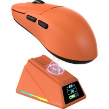Ajazz AJ159 Apex 8k Oyun Mouse, 3 Modlu Tft Ekranlı Manyetik Şarj İSTASYONU,PAW3950 Sensör, 56 Gram