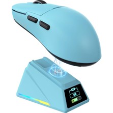 Ajazz AJ159 Apex 8k Oyun Mouse, 3 Modlu Tft Ekranlı Manyetik Şarj İSTASYONU,PAW3950 Sensör, 56 Gram