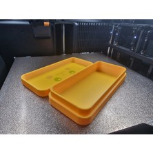 Ulu Pazarlama 3D Baskı Sevimli Elektrik Fare Figürlü Kapaklı Kalem Kutusu - Sarı Organizer