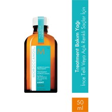 Moroccanoil Treatment Light Parlaklık Verici Şekillendirici Saç Açıcı Argan Saç Yağı 50 ml