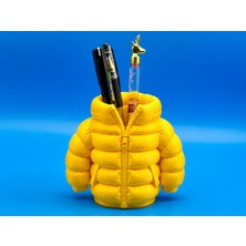 Ulu Pazarlama 3D Baskı Şişme Mont Kalemlik - Masaüstü Organizer-Sarı